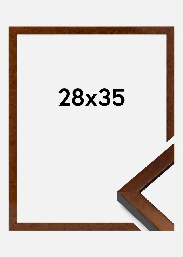 Okvir Ares Akrilno staklo Burr Walnut 28x35 cm