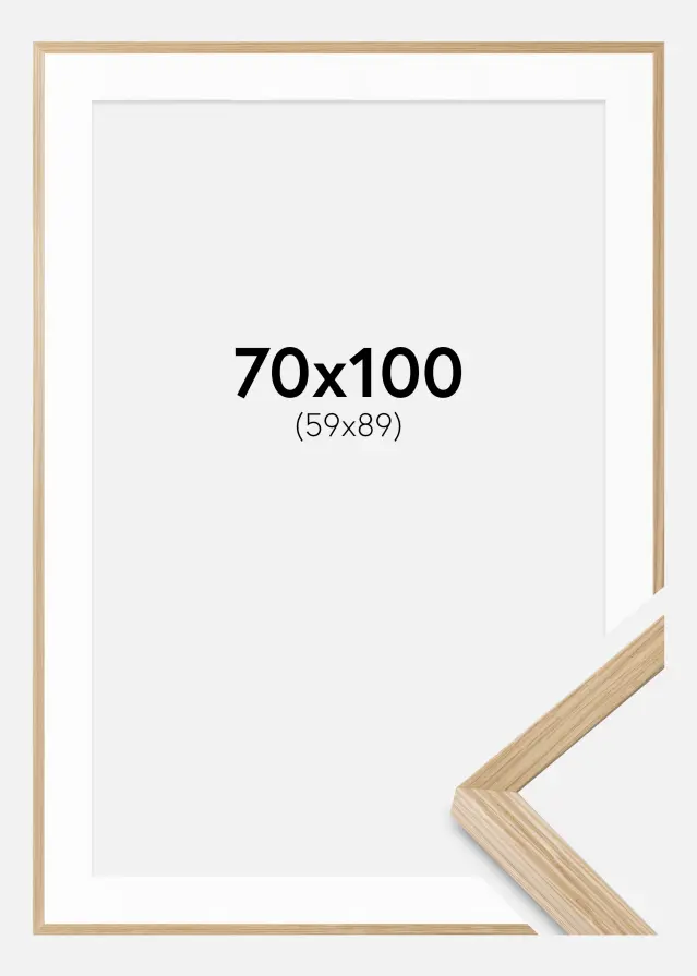 Okvir Soul Oak Veneer 70x100 cm - Paspartu Bijelo 60x90 cm