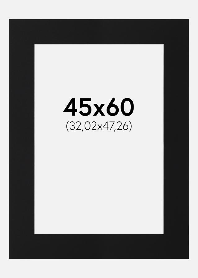 Paspartu Crni Standard (Bijela Jezgra) 45x60 cm (32,02x47,26)