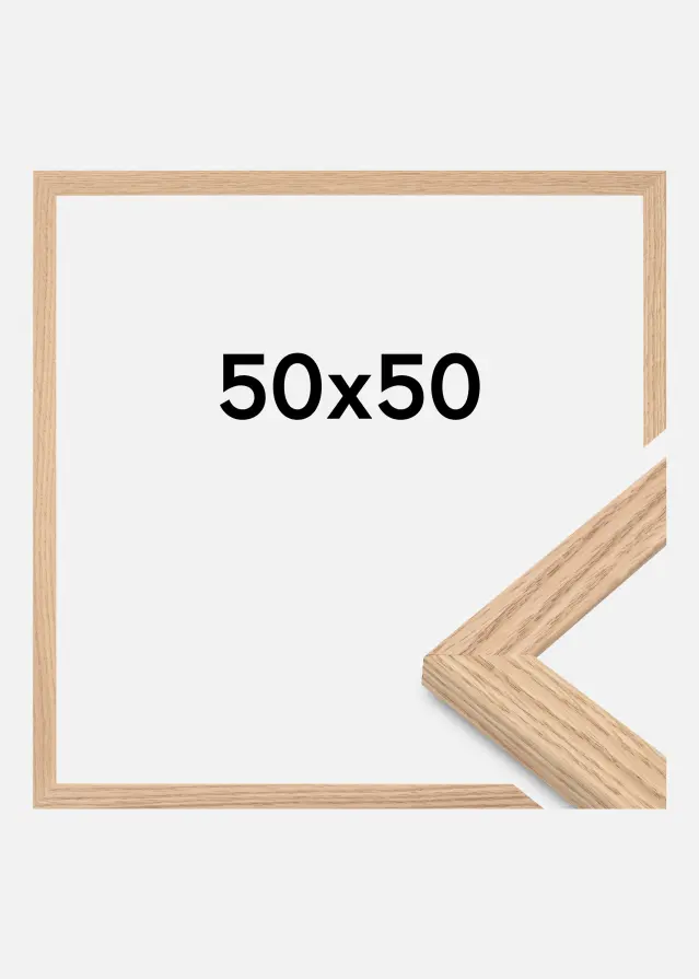 Okvir Bezvremenski Akrilno staklo Puni hrast 50x50 cm