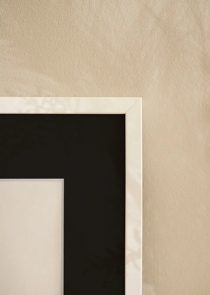 Okvir E-Line Bijelo 70x100 cm - Paspartu Crno 59,4x84 cm (A1)