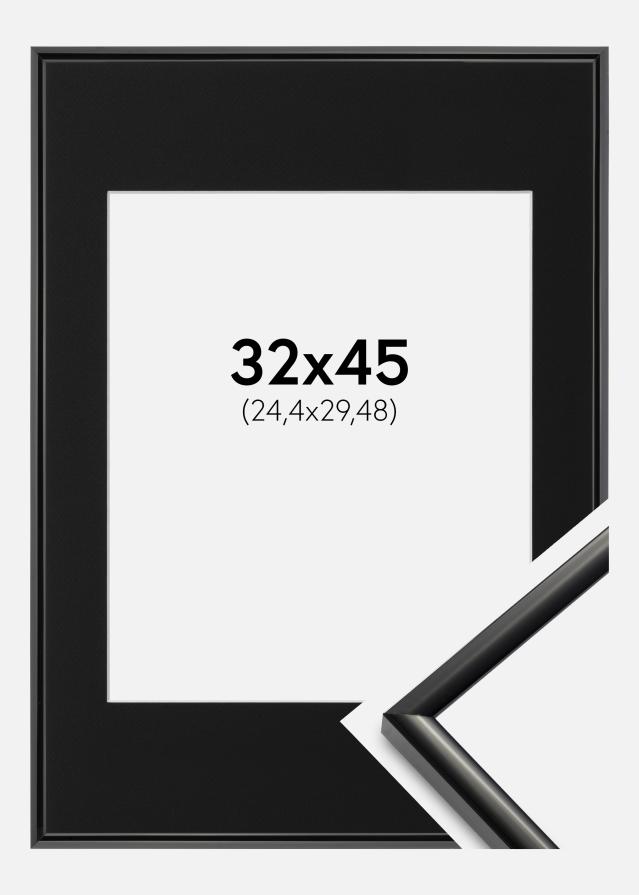 Okvir New Lifestyle Crno 32x45 cm - Paspartu Crno 10x12 inches