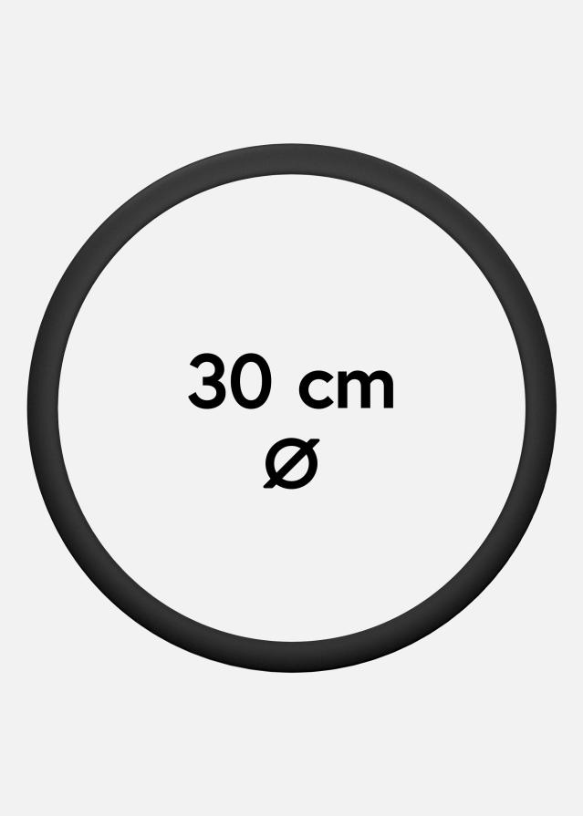 Okruglo Okvir Akrilno staklo Crno 30 cm Ø