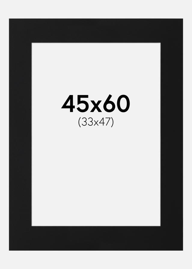 Paspartu Crni Standard (Bijela Jezgra) 45x60 cm (33x47)