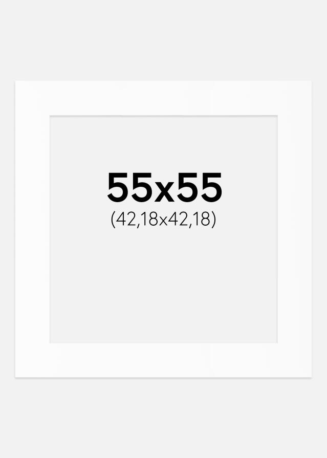 Paspartu Bijeli Standard (Bijela Jezgra) 55x55 cm (42,18x42,18)