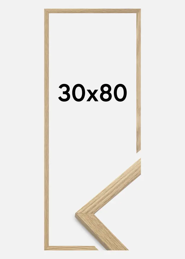 Okvir Trendy Akrylglas Massiv hrast 30x80 cm