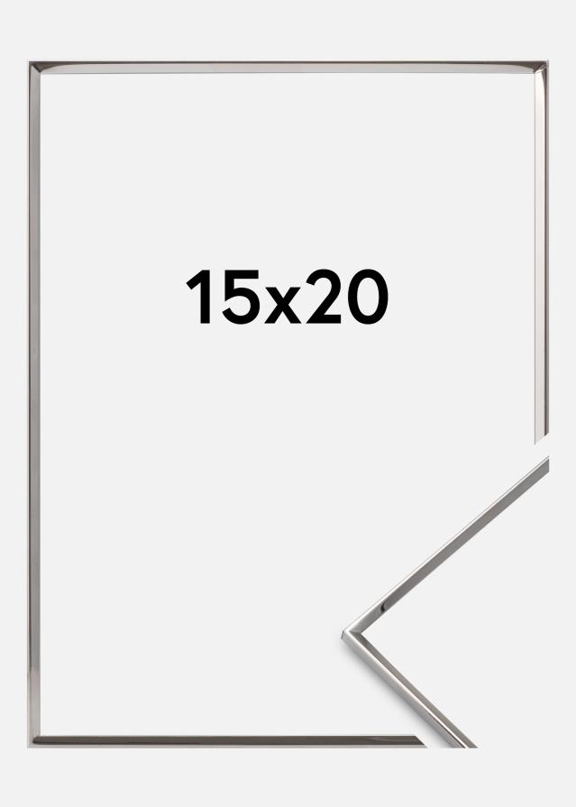 Okvir Gladak Metal Srebro 15x20 cm