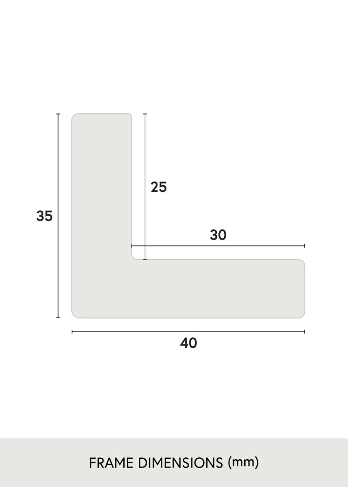 Okvir Wells Akrilno staklo Smeđa 40x40 cm