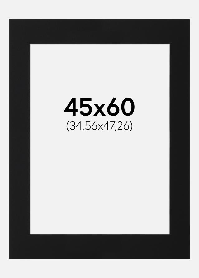 Paspartu Crni Standard (Bijela Jezgra) 45x60 cm (34,56x47,26)