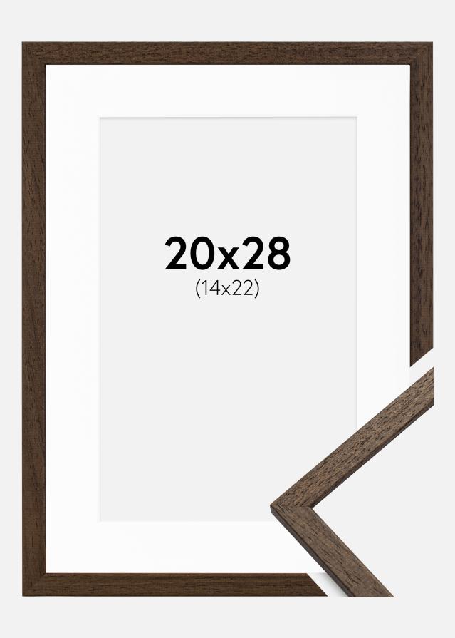 Okvir Edsbyn Orah 20x28 cm - Paspartu Bijelo 15x23 cm