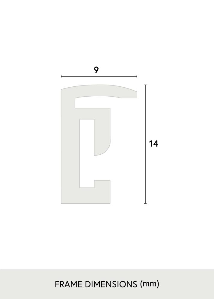 Okvir Scandi Akrilno staklo Crno 30x30 cm