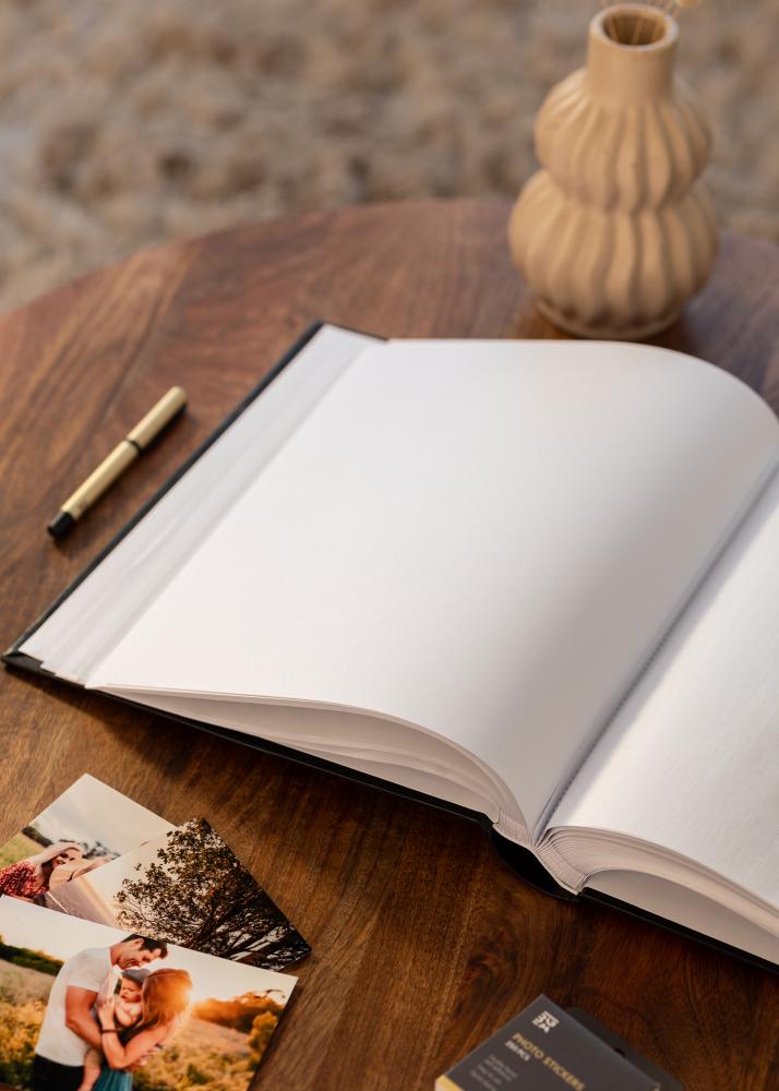 Classico Album Svart - 32x34 cm (100 Vita sidor / 50 blad)