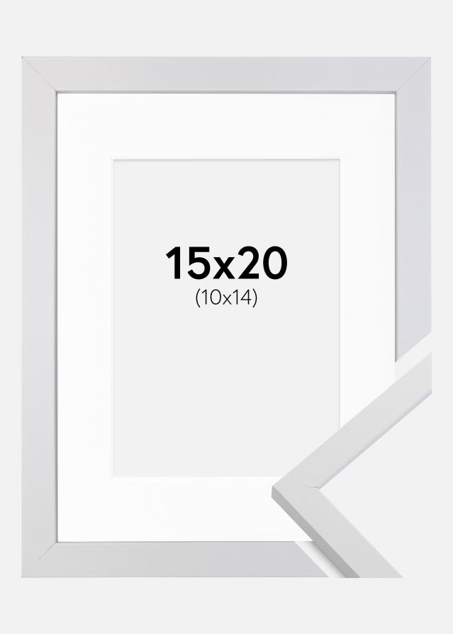 Okvir Trendy Bijelo 15x20 cm - Paspartu Bijelo 11x15 cm