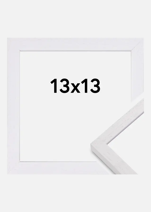 Okvir Glendale Mat Antirefleksno staklo Bijelo 13x13 cm