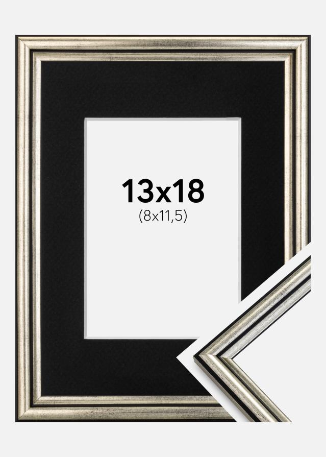 Okvir Horndal Srebro 13x18 cm - Paspartu Crno 9x12 cm