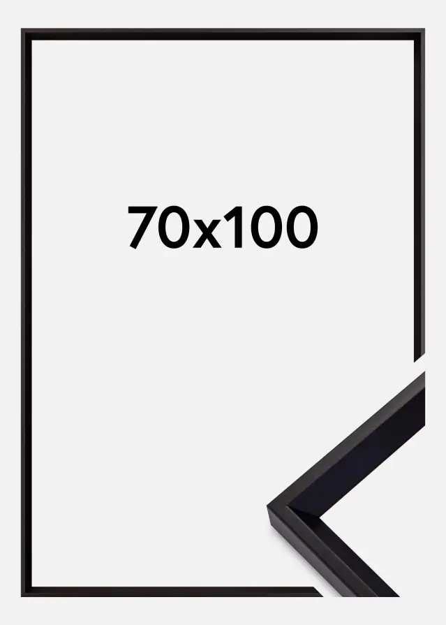 Okvir Globe Akrilno staklo Crno 70x100 cm