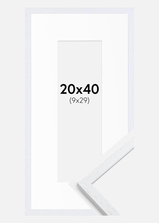 Okvir Edsbyn Warm White 20x40 cm - Paspartu Bijelo 10x30 cm