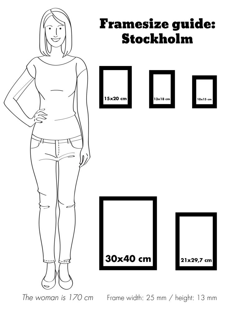 Okvir Stockholm Bijelo 21x29,7 cm (A4)
