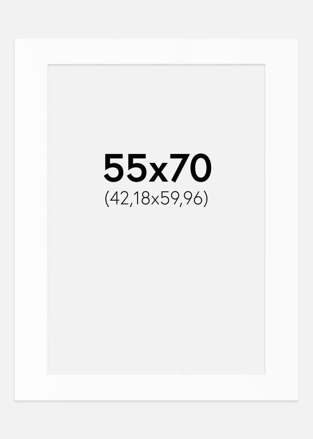 Paspartu Bijeli Standard (Bijela Jezgra) 55x70 cm (42,18x59,96)