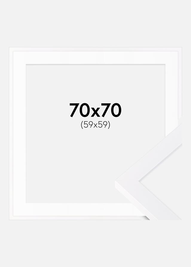 Okvir Selection Bijelo 70x70 cm - Paspartu Bijelo 60x60 cm