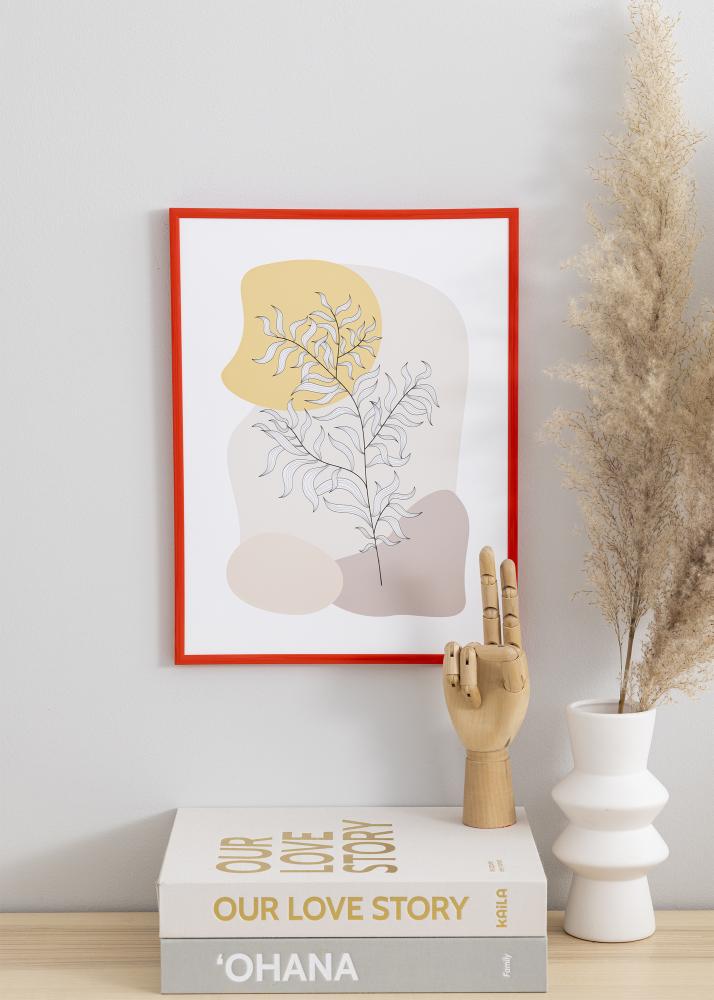 Okvir New Lifestyle Svijetlo crvena 70x100 cm - Paspartu Crno 24x36 inches