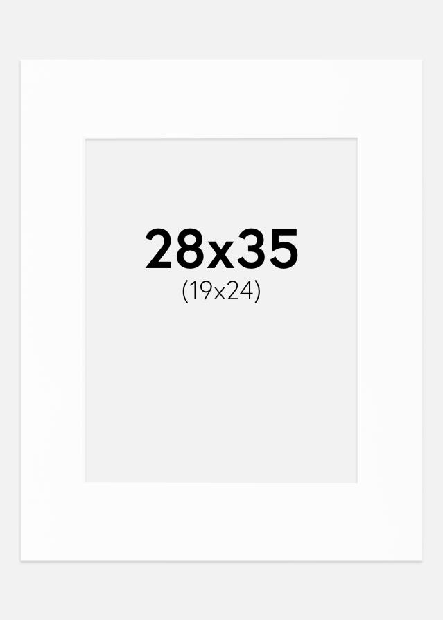 Paspartu Canson Bijelo Bijeli unutarnji rub 28x35 cm (19x24)