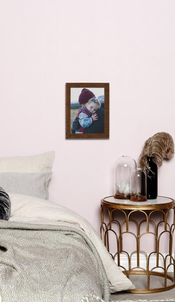 Okvir Ribe Svijetlo smeđa Furnir od korijena - Veličina po izboru