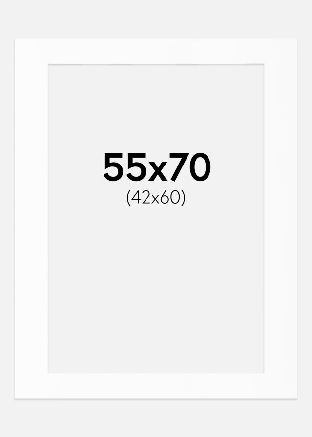 Paspartu Bijeli Standard (Bijela Jezgra) 55x70 cm (42x60)