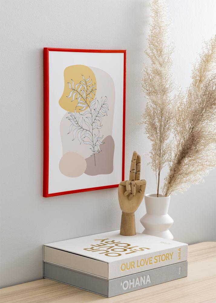 Okvir New Lifestyle Svijetlo crvena 70x100 cm - Paspartu Crno 24x36 inches