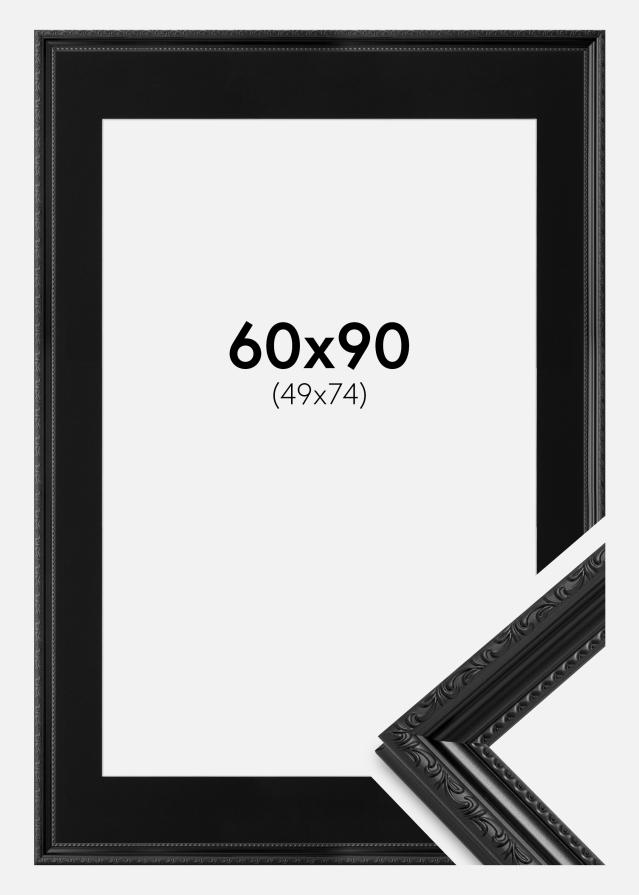 Okvir Abisko Crno 60x90 cm - Paspartu Crno 50x75 cm