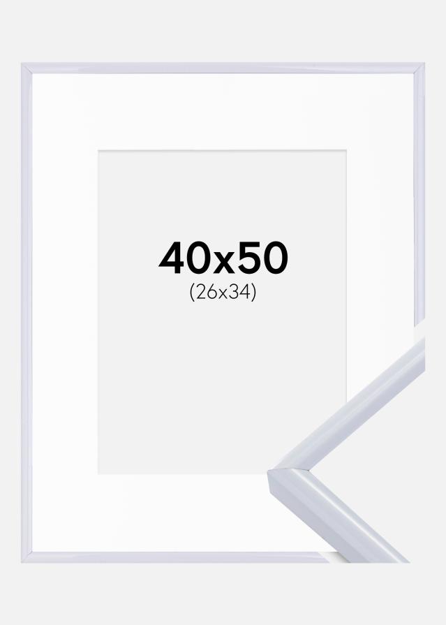 Okvir Victoria Bijelo 40x50 cm - Paspartu Bijelo 27x35 cm