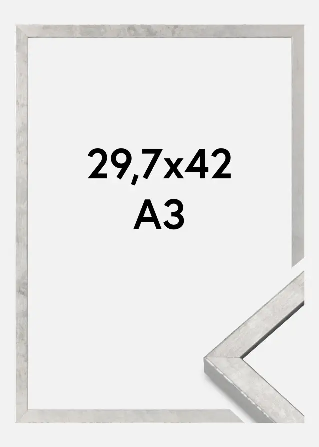 Okvir Ares Akrilno staklo Srebro 29,7x42 cm (A3)