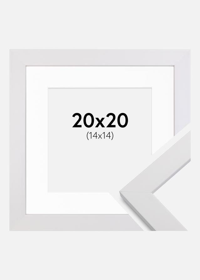 Okvir White Wood 20x20 cm - Paspartu Bijelo 15x15 cm