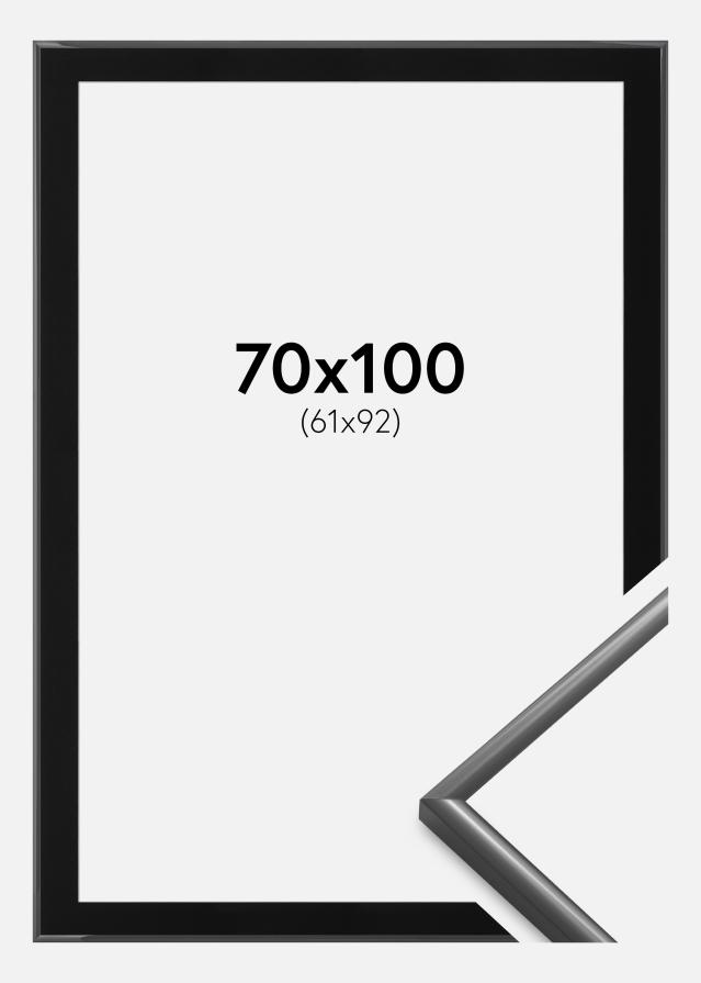 Okvir New Lifestyle Tamno siva 70x100 cm - Paspartu Crno 62x93 cm