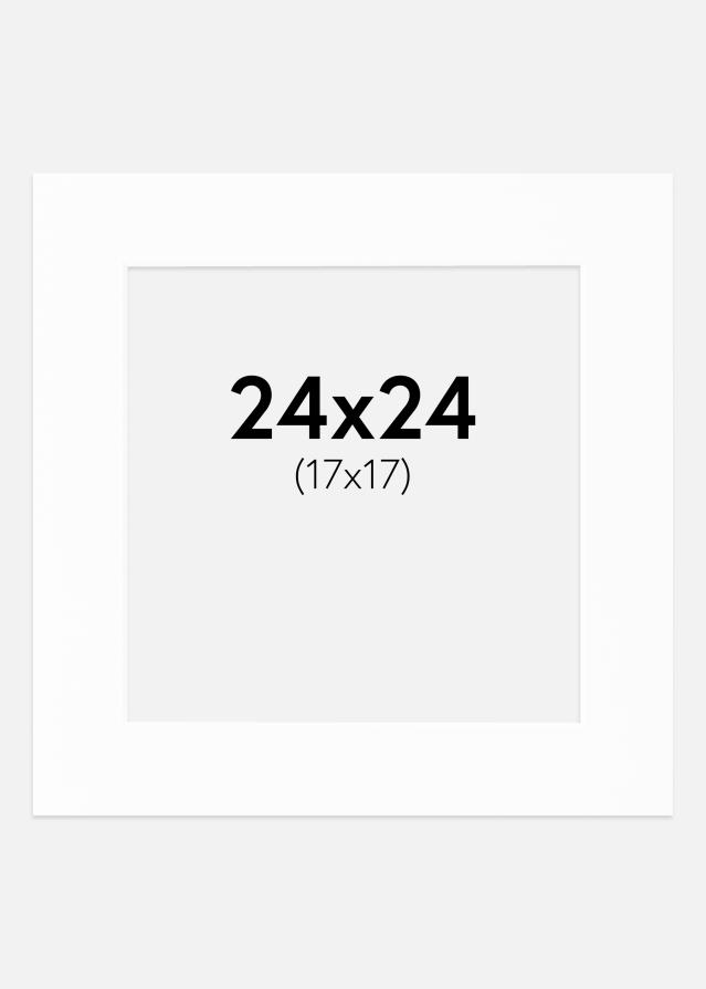 Paspartu Canson Bijelo Bijeli unutarnji rub 24x24 cm (17x17)