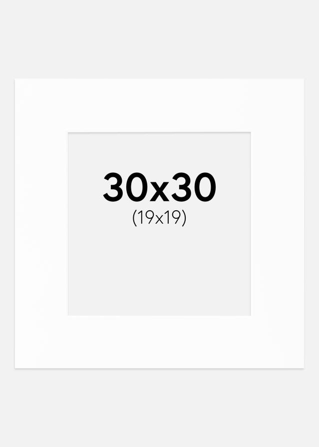 Paspartu Canson Bijelo Bijeli unutarnji rub 30x30 cm (19x19)