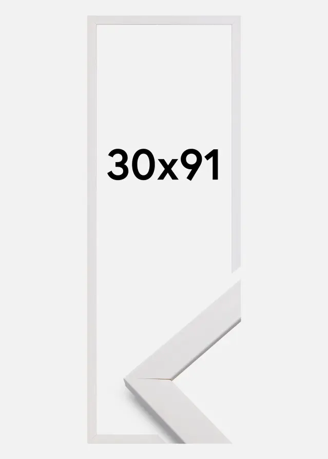 Okvir Profinjeni Akrilno staklo Bijelo 30x91 cm