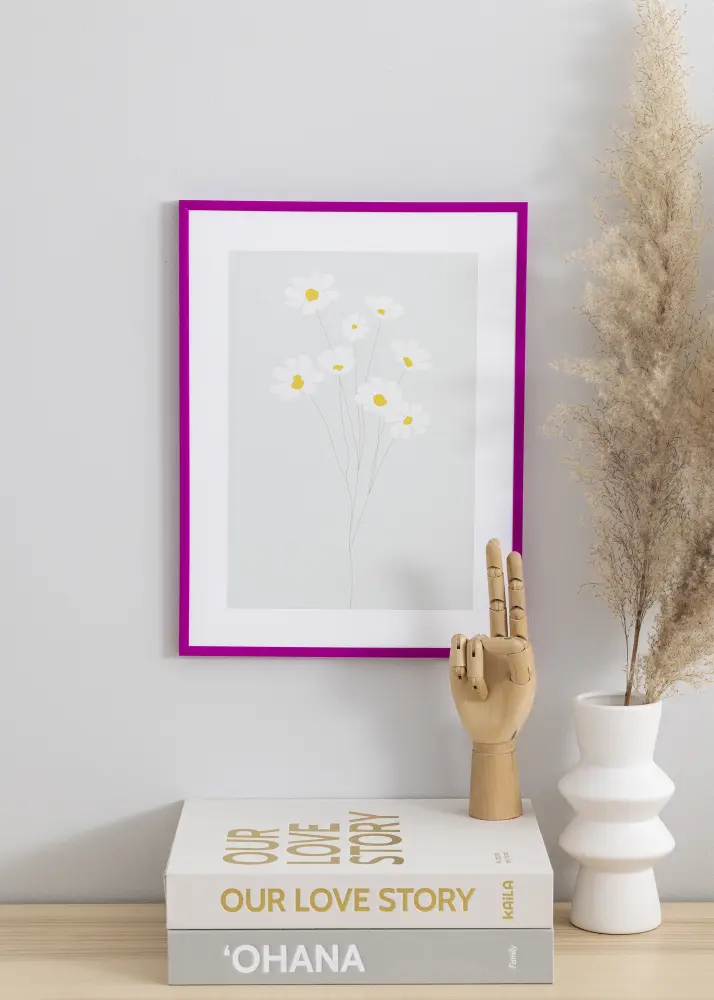 Okvir New Lifestyle Fuchsia 70x100 cm - Paspartu Crno 59,4x84 cm (A1)
