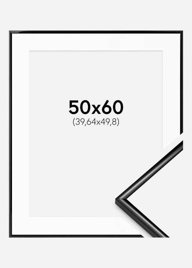 Okvir Scandi Crno 50x60 cm - Paspartu Bijelo 16x20 inches