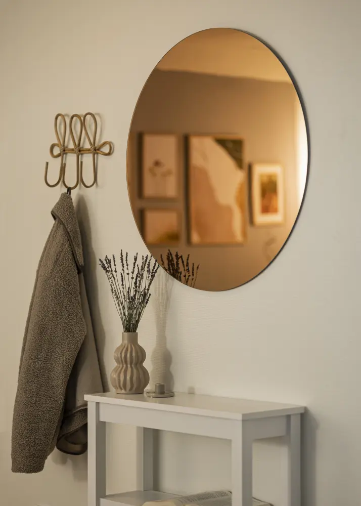 KAILA Okruglo Ogledalo Rose Gold 80 cm Ø