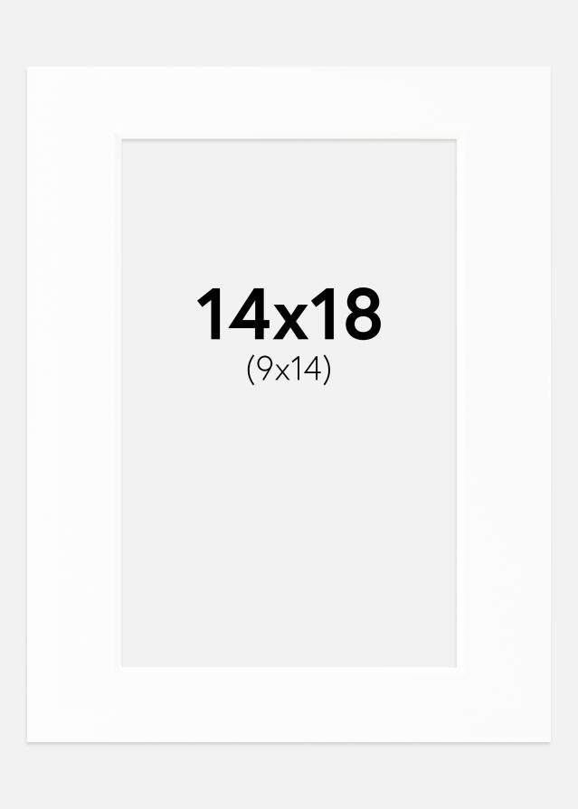 Paspartu Canson Bijelo Bijeli unutarnji rub 14x18 cm (9x14)