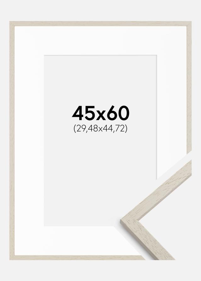 Okvir Edsbyn Pijesak 45x60 cm - Paspartu Bijelo 12x18 inches