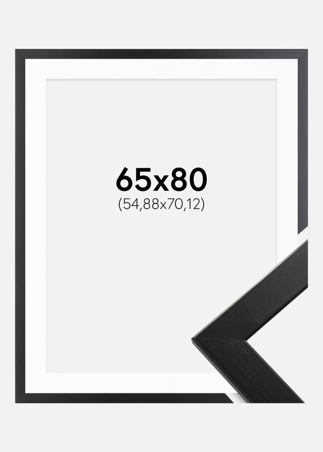Okvir Trendline Crno 65x80 cm - Paspartu Bijelo 22x28 inches