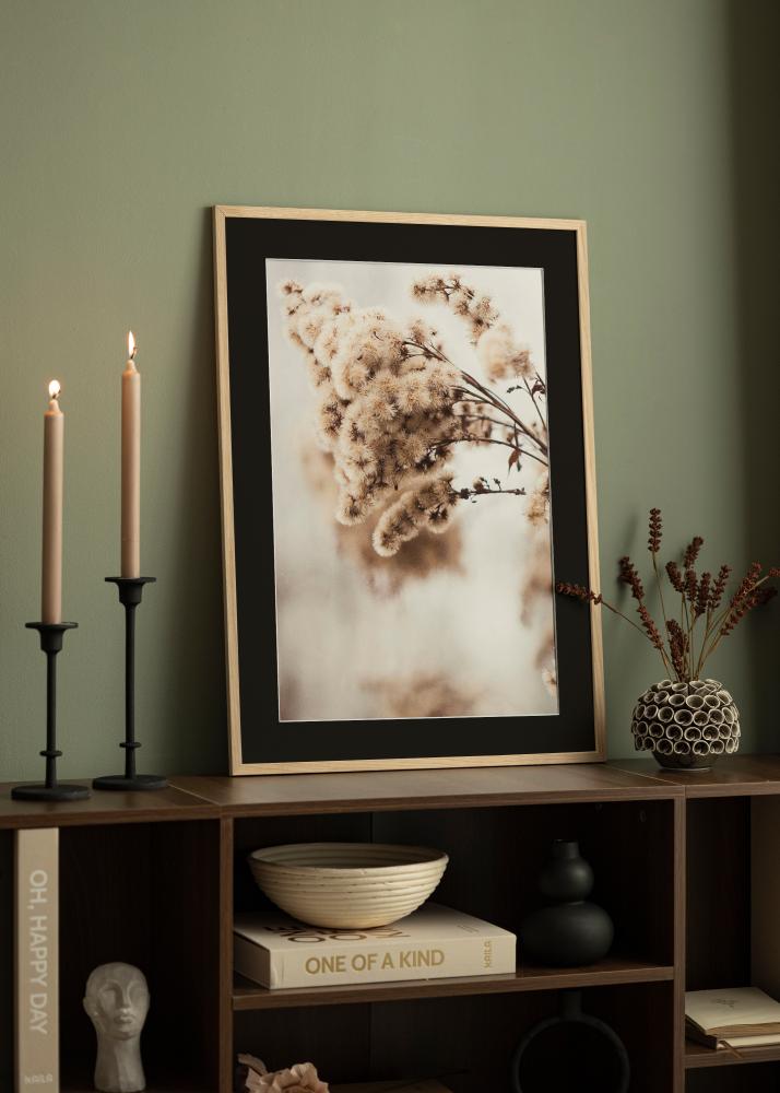 Okvir Edsbyn Hrast 40x40 cm - Paspartu Crno 10x10 inches