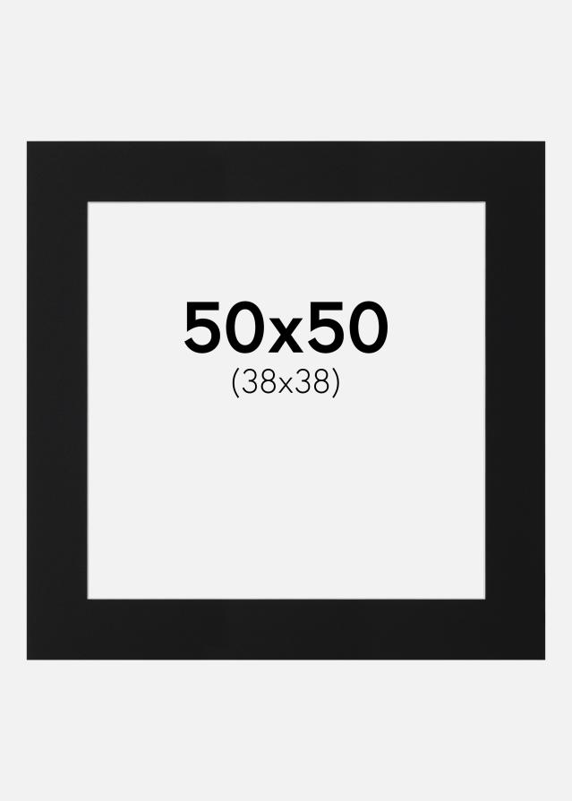 Paspartu Crni Standard (Bijela Jezgra) 50x50 cm (38x38)