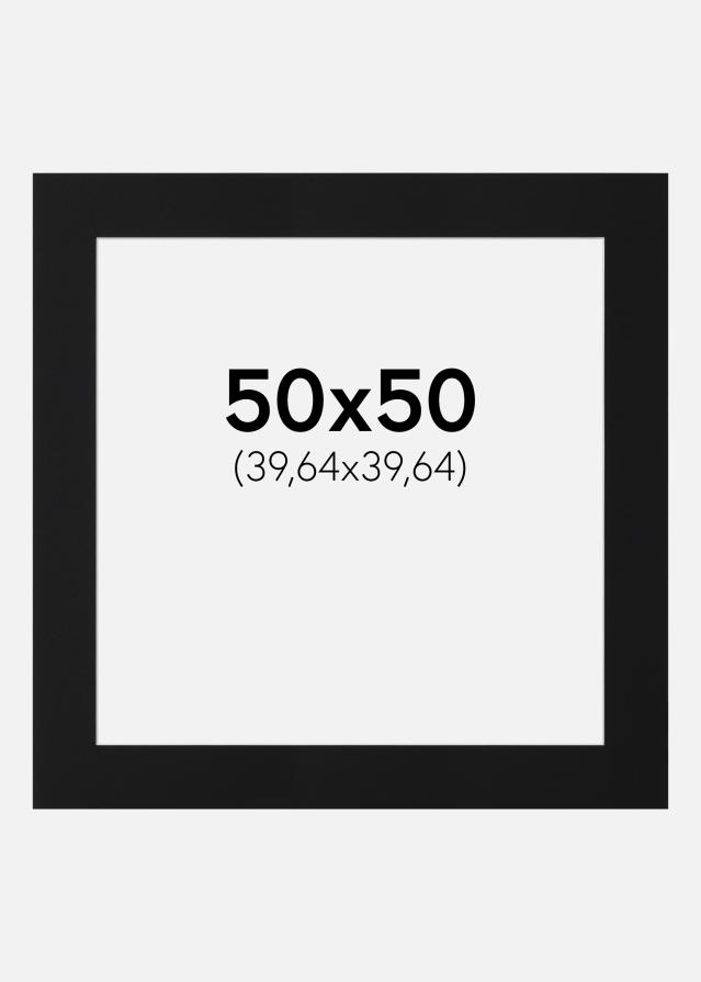 Paspartu Crni Standard (Bijela Jezgra) 50x50 cm (39,64x39,64)