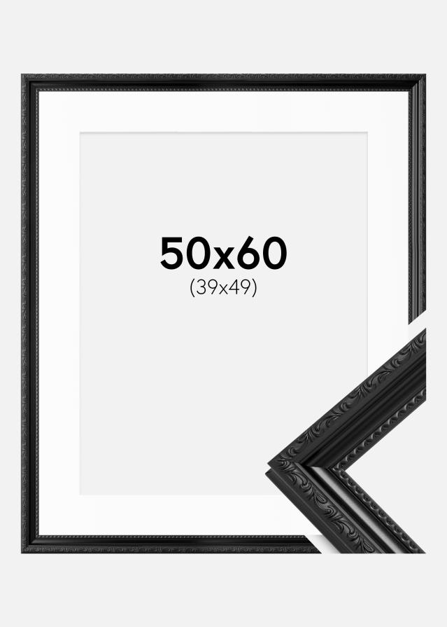 Okvir Abisko Crno 50x60 cm - Paspartu Bijelo 40x50 cm