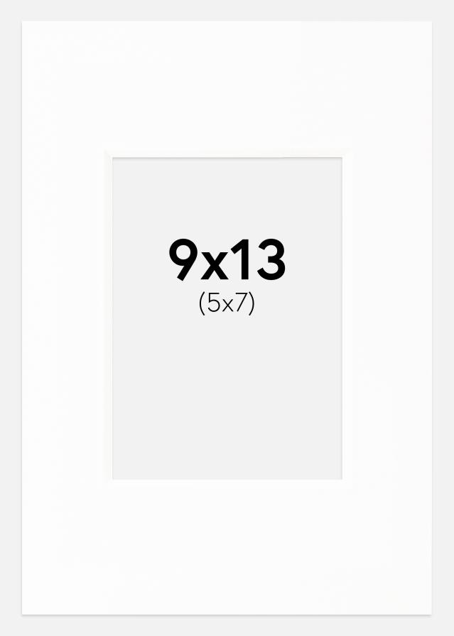 Paspartu Canson Bijelo Bijeli unutarnji rub 9x13 cm (5x7)