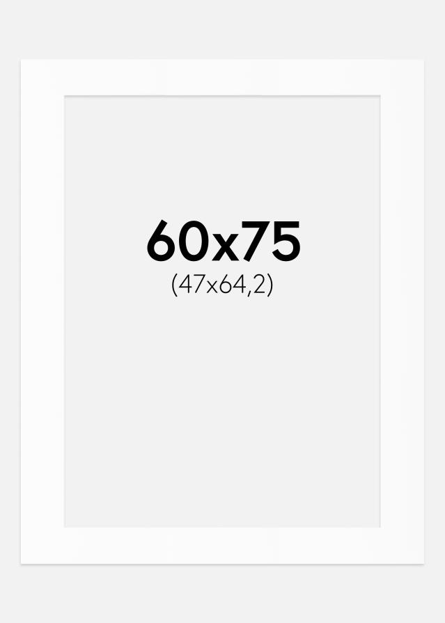 Paspartu Bijeli Standard (Bijela Jezgra) 60x75 cm (47x64,2)