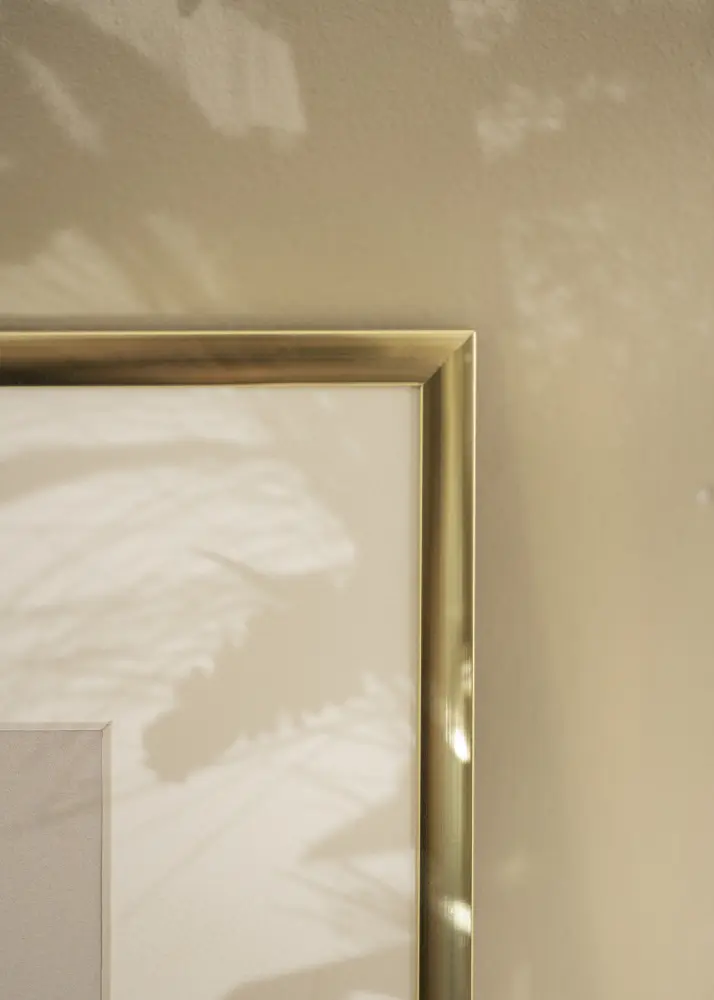 Okvir Plakat Frame Aluminum Gold 60x80 cm - Paspartu Bijelo 50x60 cm